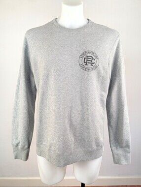 Reigning Champ Heavyweight Grey Crewneck Sweater with Chest Logo